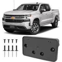 Front License Plate Frame For Chevy Silverado 1500 2019-2022 Licence Plate Holder Fits Perfectly With Curvature Of Front Silverado License Plate Frame Replace Oe Gm1068200 84428905