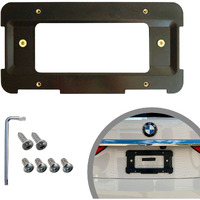 Rear Bumper License Plate Bracket For Bmw 2000-2024  Plate Holder Set W 6 Screw Bolts & Wrench Kit  License Tag Mounting Kit  Quality Plate Holders