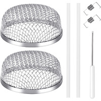 Tonda Rv Furnace Vent Screen  Bug Screens Heater Vent Cover For Camper With Installation Tool And Silicone Rubber  2.8 X 1.3 Inch  2 Pack