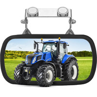 Strong Magnetic Tractor Side Mirror Compatible With Kubota Mahindra John Deere Tractor Accessories  Golf Cart Rear View Mirror  Forklift Rearview Mirror- 1Pcs