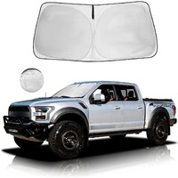 Car Windshield Sun Shade Foldable Sunshade Protector For 2015-2020 Ford F-150 F150 Lariat  King Ranch  Platinum  Xl Xlt Limited Raptor Truck Accessories  4 Layers Front Window Shade Sun Visor