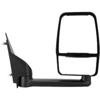 Autosaver88 Right Passenger Side Mirror Towing Mirror Compatible With 2003-2019 Chevy Express Gmc Savana 1500 2500 3500  Manual Folding Manual Control Glass Door Mirror Tow Mirror Black Housing