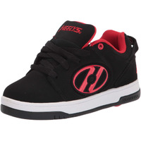 Heelys Girls Voyager Tennis Shoe  Black/Red  6 Big Kid Us