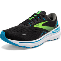 Brooks Mens Adrenaline Gts 23 Supportive Running Shoe - Black/Hawaiian Ocean/Green - 10 Narrow