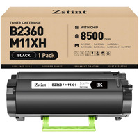 B2360 M11Xh Toner Cartridge Replacement For Dell B2360Dn 2360D 2360 Compatible With B2360D B2360Dn B3460Dn B3465Dn B3465Dnf B3465 2360D 3460Dn Laser Printer (Black High Yield  1-Pack 8 500 Pages)