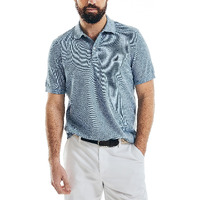 Nautica Men's Classic Short Sleeve Solid Polo Shirt  Deep Anchor Heather  Medium