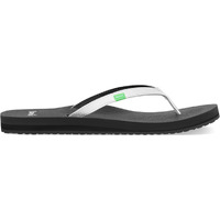 Sanuk Women's Yoga Joy Core | Flip Flops For Women | Yoga Sandals For Women | Memory Foam Footbed | Thin Strap  White  7