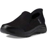 Skechers Men's Gowalk Arch Fit Slip-Ins-Athletic Slip-On Casual Walking Shoes With Air-Cooled Foam Sneaker  Black  10.5