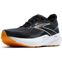 Brooks Mens Glycerin 22 Neutral Running Shoe - Black/Country Blue/Orange Pop - 10.5 Wide