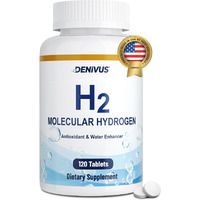 Hydrogen Water Tablets With Magnesium - 120 Tablets Fast-Dissolving H2 Molecular Hydrogen Supplements For Brain Health  Cognitive Function  Energy & Metabolism Support