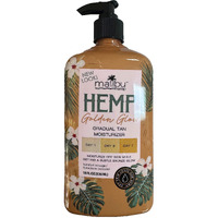 Malibu Hemp Golden Glow Gradual Tan Moisturizer  18 Fl Oz