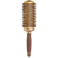 Olivia Garden Nanothermic Ceramic + Ion Speed Xl Round Thermal Hair Brush - Not Electrical - Professional Blowout Brush For Normal To Thick Hair - 2 1/8""-Diameter Barrel - Ntxl-54