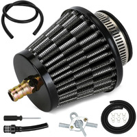 Eopoayl 35Mm (1-3/8"") Air Filter With Nipple Compatible With Taotao Coolster 125Cc 110Cc 90Cc 70Cc 50Cc Atv Quad 4 Wheeler Baja Kazuma X-Pro Apollo Ssr125 Crf50 Xr50 4-Stroke Pit Dirt Bike Parts Black
