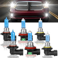 Xrdhji Fit For Dodge Ram 1500 2500 3500 2009-2014 2015 2016 2017 2018 High Performance Halogen Headlight Bulbs 9005 High Beam + H11 Low Beam + 9006 Fog Light Replacement Bulb Kit Pack Of 6