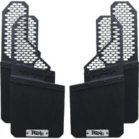 Reno Mud Flaps  Driver + Passenger Sides Splash Guards Heavy Duty Vehicle Sediment Protection Compatible With Universal Off-Road Vehicle Rv Vans Truck Mud Flap (Front + Rear  4Pcs)