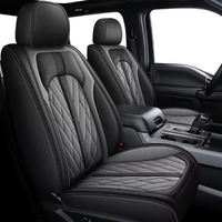 Aomsazto Ford Ranger Seat Covers: Front Seat Covers Custom Fit 2019 2020 2021 2022 2023 2024 Ford Ranger Breathable Waterproof Leather Seat Protector(2 Front Seats  Black&Grey)