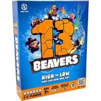 Format Games 13 Beavers Board Game - The Riveting Beaver Journey  Family-Friendly Card Guessing Adventure  Ever-Changing Gameplay! Ages 7+  2-6 Players  30-45 Minute Playtime  Made