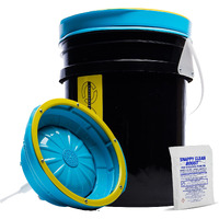 Lake Country System 4000 Polishing Pad Washer - Pure Flo Cleaning Bucket System W/Controlled Pump & Removable Basin - Wool & Foam Pad Cleaner