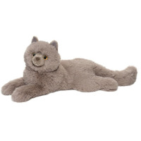 Douglas Cuddle Toys Juliette 15"" Grey Persian Cat Plush Stuffed Animal