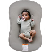 Snuggle Me Baby Lounger Curve (0-6 Months) - Premium Organic Cotton With Foam Core  Machine-Washable Cover  Buttery-Soft & Breathable Infant Lounger With Travel Bag - Birch