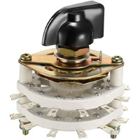 Uxcell 2P10T 2 Pole 10 Position 2 Deck Band Channel Rotary Switch Selector With Knob