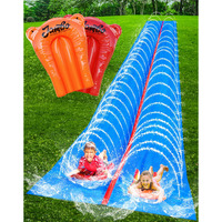 Jambo 30Ft X 8Ft Xxl Mega Water Slide And 2 Bodyboard Updated Model- Extra Long Extra Wide Slip Splash And Slide For Kids  Heavy Duty Backyard Lawn Waterslide  Outdoor Water Toy  Splash Mat Splash Pad