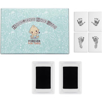No-Touch Inkless Baby Hand And Footprint Kit | Painless Perfect Prints Without A Drop Of Ink On Your Child | Quick And Easy Two-Step Inkless Print Kit | Baby Safe Ink Pad (Black 2 Pads)
