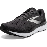 Brooks Womens Ghost 16 Neutral Running Shoe - Black/Grey/White - 8 Medium