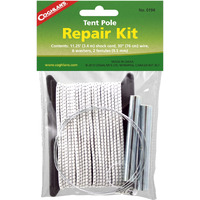 Coghlan's Tent Pole Repair Kit For Lightweight And Durable Emergency Fiberglass Or Aluminum Tent Pole Replacement With Shock Cord And Splint - Ideal For Camping And Backpacking