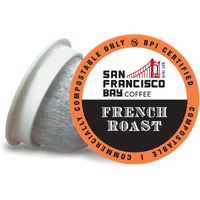 San Francisco Bay Compostable Coffee Pods - French Roast (80 Ct) K Cup Compatible Including Keurig 2.0, Dark Roast