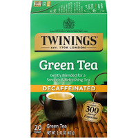 Twinings Decaffeinated Green Tea Individually Wrapped Bags, 20 Count (Pack Of 6), Smooth Flavour, Enticing Aroma, Enjoy Hot Or Iced | Packaging May Vary
