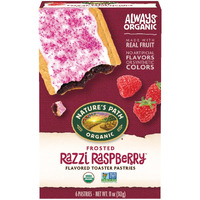 Nature's Path Organic Frosted Razzi Raspberry Toaster Pastries, 11 Oz (Pack Of 12), Non-Gmo