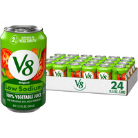 V8 Low Sodium Original 100% Vegetable Juice, 11.5 Fl Oz Can (24 Pack)