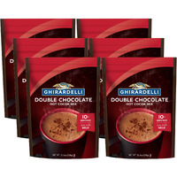 Ghirardelli Double Chocolate Premium Hot Cocoa, 10.5 Ounce - 6 Per Case.