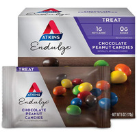 Atkins Endulge Chocolate Peanut Candies, Dessert Favorite, 0G Sugar, 20 Count