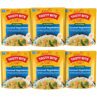 Tasty Bite Hot & Spicy Coconut Vegetables, 10 Ounce, Pack Of 6, Ready To Eat, Microwavable Entree, Vegetarian, Packaging May Vary
