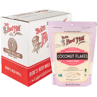 Bob's Red Mill Unsweetened Coconut Flakes - 10 Ounce (Pack Of 4), Unsulfured, Fair Trade Certified, Non Gmo, Vegan, Kosher, Paleo, Keto Friendly