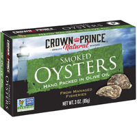 Crown Prince Natural Smoked Oysters In Pure Olive Oil, 3-Ounce Cans (Pack Of 18)