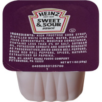 Heinz Sweet & Sour Sauce, Single Serve, 1 Oz. Dunk Cup, Pack Of 100