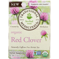 Traditional Medicinals Organic Red Clover Herbal Tea,16 Count (Pack Of 6)