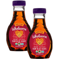 Wholesome Sweeteners 44-Ounce Organic Raw Blue Agave Nectar, Fair Trade, 100% Pure, Non Gmo, Gluten Free & Vegan, 2 Pack