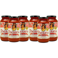Paesana Traditional Marinara Pasta Sauce - Gluten Free, Vegan Friendly And Made With 100% Imported Italian Tomatoes - Packed In The Usa, 25 Oz (6 Pack)