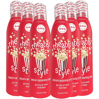 Winona Pure Popcorn Butter Theater Style 5 Ounce (6-Pack)  Delicious Popcorn Spray With 0 Calories Per Serving Perfect For Popcorn Lovers