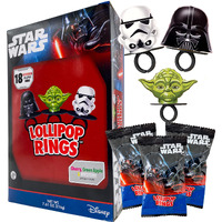 Star Wars Candy Lollipop Rings Individually Wrapped Birthday Party Favors Candy For Party Bags 18 Count