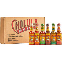 Cholula Hot Sauce Variety Pack, Product Of Mexico, Gift Set Includes Six 5 Fl Oz Signature Cholula Hot Sauces For Eggs, Pizza, Mexican Dishes, And More, 30 Fl Oz