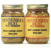 Tennessees Best Old Fashion Chow Chow Relish (1 Mild & 1 Hot) 2 Pack Southern Recipe Handcrafted In Small Batches With Simple Ingredients