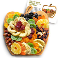 A Gift Inside Apple Dried Fruit Gift Tray Turns Into Fruit Basket Dried Fruit & Trail Mix Corporate Gifting Holiday Gifting 1 Count