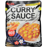 S&B Curry Sauce With Vegetables Hot 7.4 Ounce (Pack Of 10)