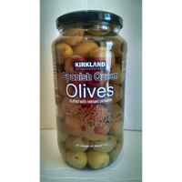 Kirkland Signature Spanish Queen Olives Stuffed With Pimiento 21 Oz Net Drained Wt.