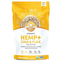Manitoba Harvest Organic Hemp And Chia And Flax, 7 Oz, 8G Plant Based Protein, 5G Of Fiber Per Serving, Vegan, Keto, Paleo, Omega 3 & 6, Superseed Blend For Smoothies, Baking